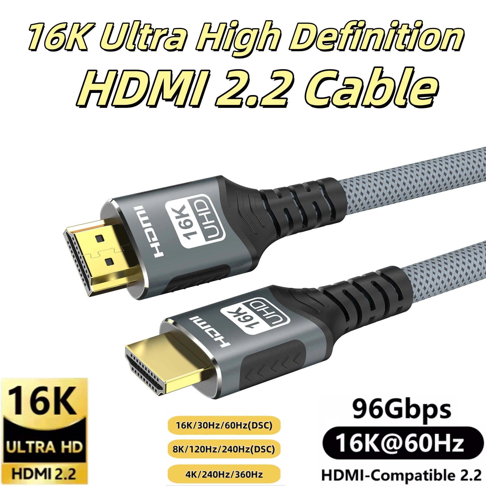 8K HDMI 2.1 Kabel 48Gbps für PS5 PC TV 4K120Hz