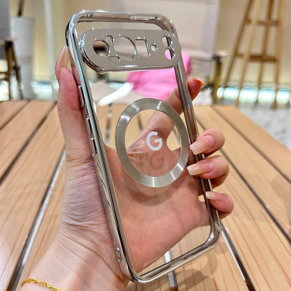 Transparente Magnet-Hülle für Pixel 8/7A