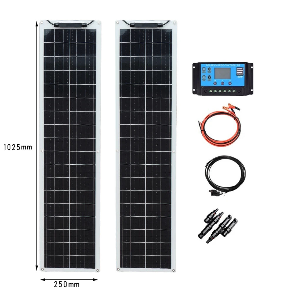 50W 12V Solarmodul Starter Kit für Wohnmobil & Camper