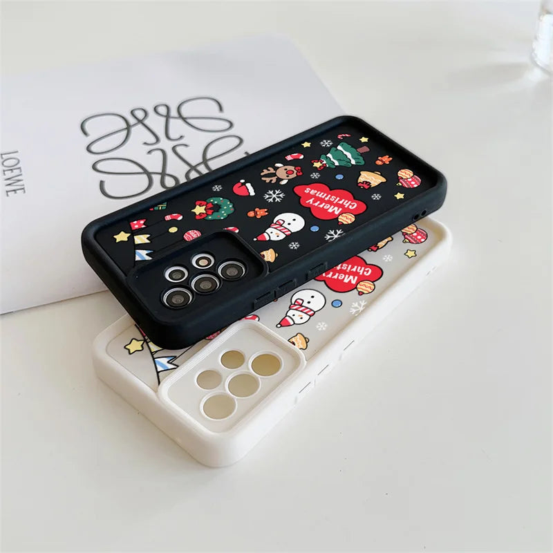 Pixel 9 8 Case Christmas Cartoon Silicone Full Protection Case