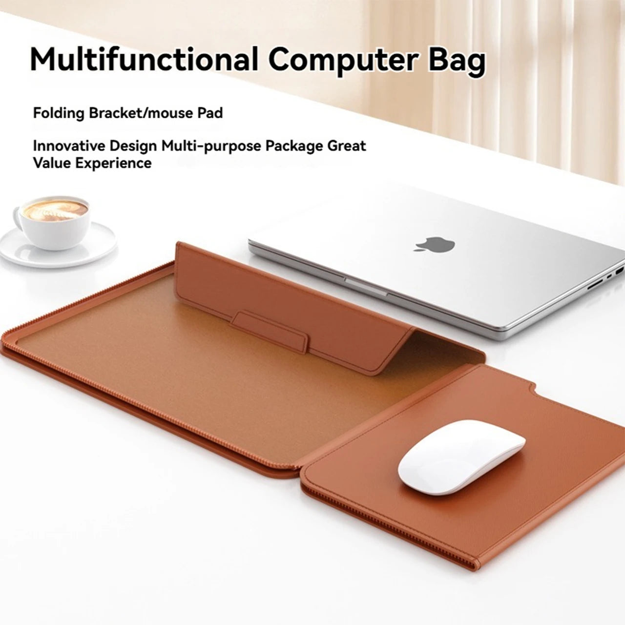 Personalized leather laptop case for MacBook