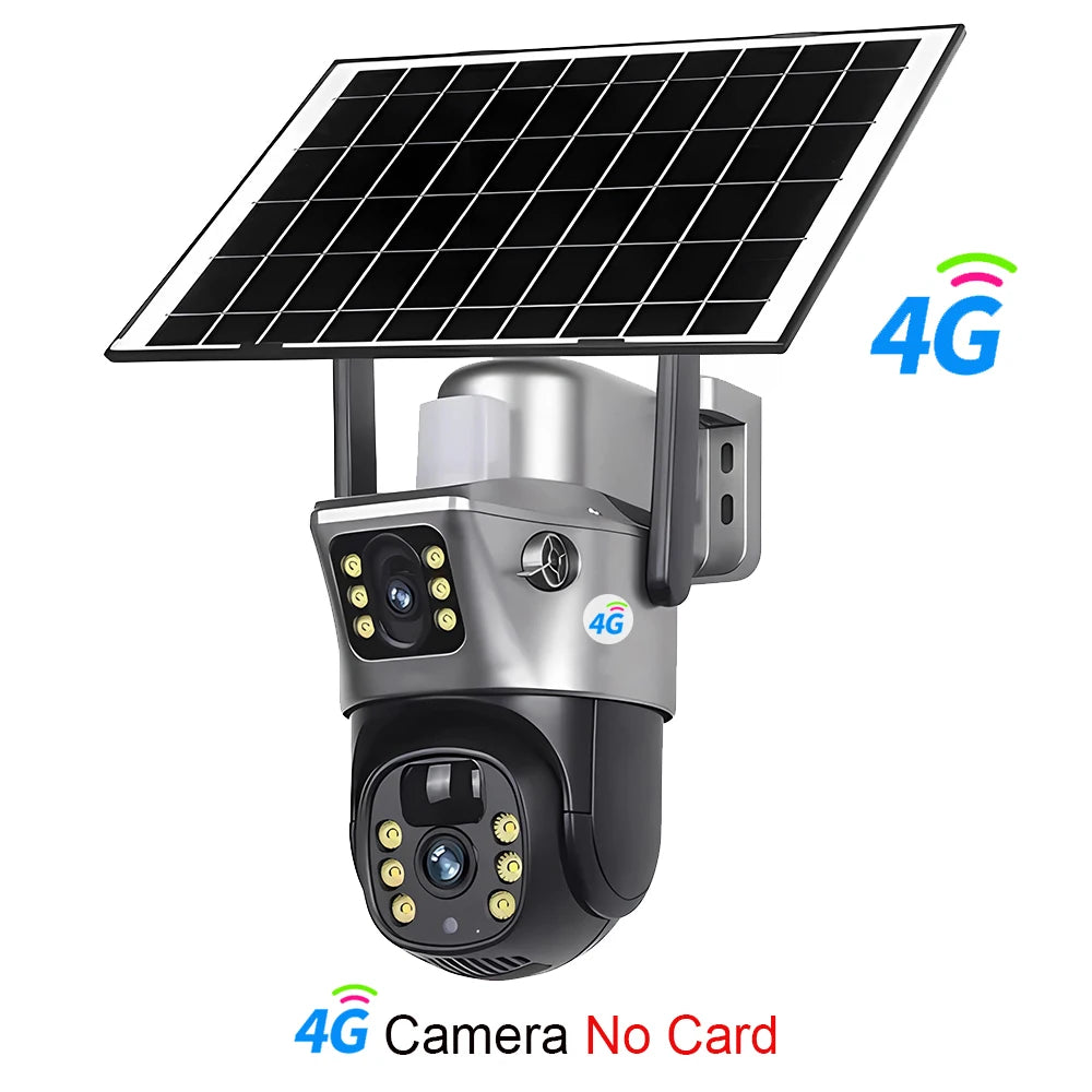 4G Solar IP Kamera Dual 8MP 4K Outdoor Sicherheit