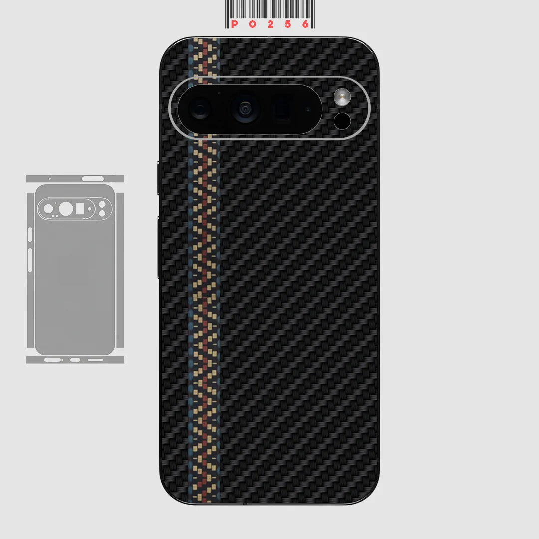 Kohlefaser Hautfolie für Pixel 9–7 Pro