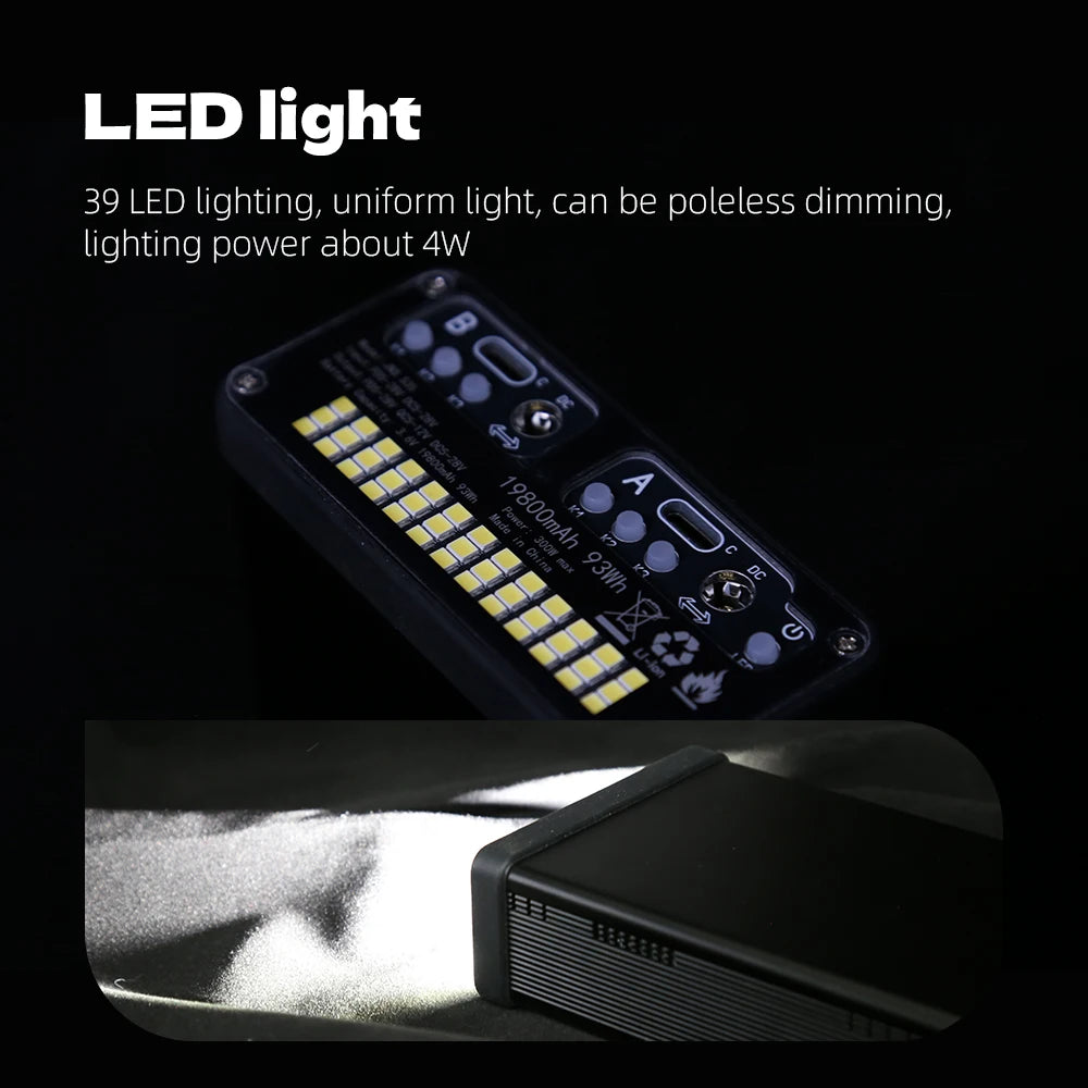 500W PD3.1 Powerbank 7-Zellen mit Farbdisplay