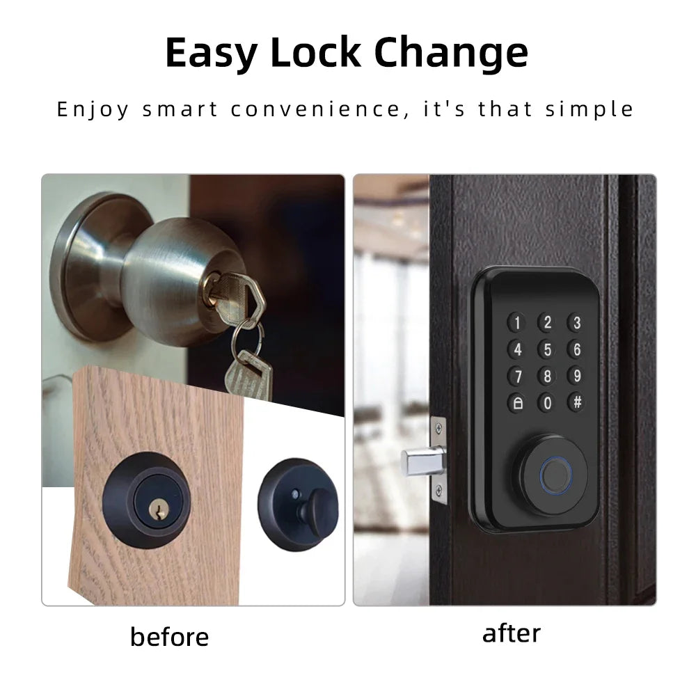 CDOK DS02 Smart Türschloss mit Fingerabdruck & Apps