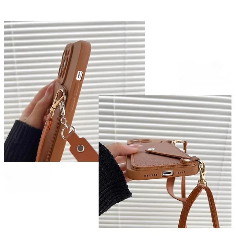 Handykette & Umhängetasche mit Kartenhalter