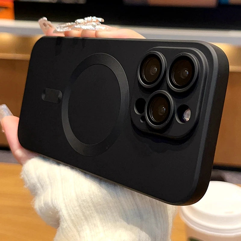 Matte Silikon MagSafe Hülle iPhone Zubehör