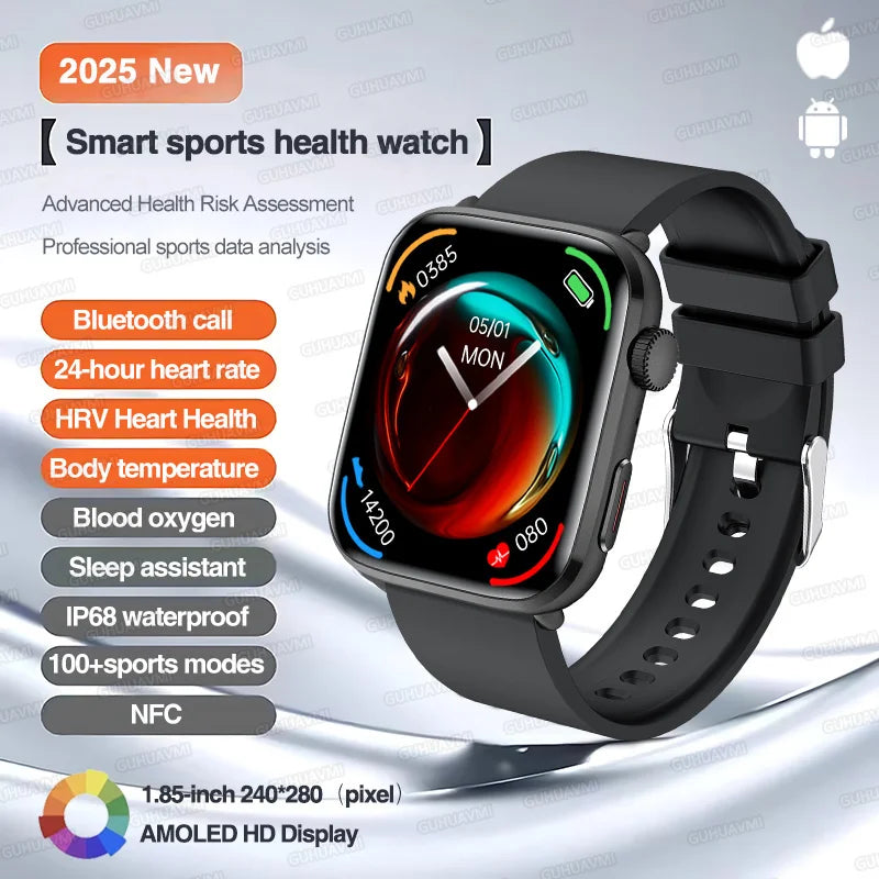 Classic Smartwatch 2025 Men Women GPS NFC AMOLED