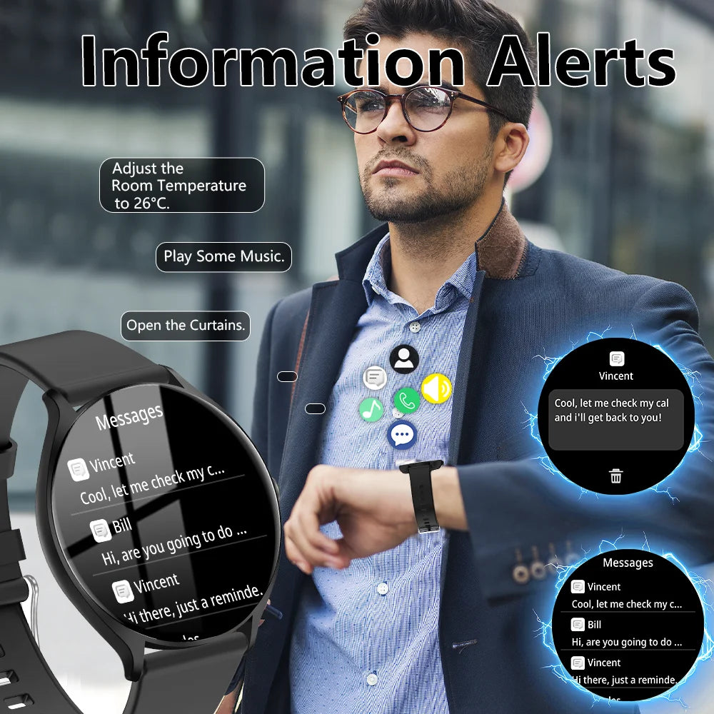 2025 Smartwatch mit Bluetooth & IP68 Schutz