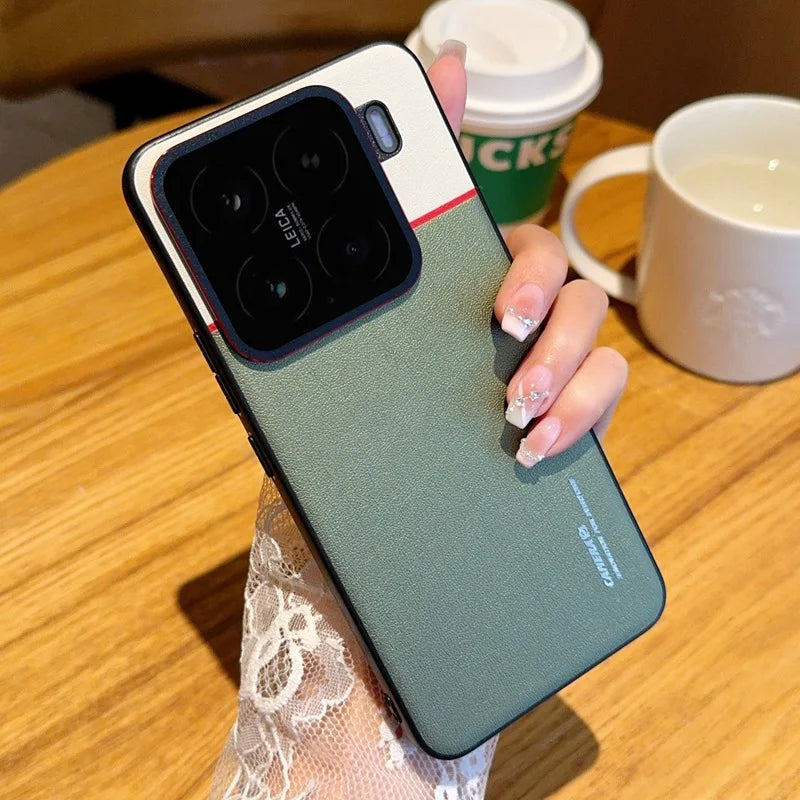 Xiaomi 15 Pro Lederhülle mit Doppel-Pigment & Objektivschutz