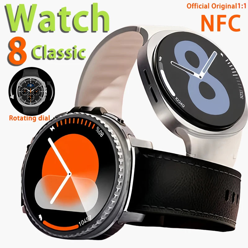Elegante Uhr 8 Smartwatch 1,43" AMOLED GPS NFC 2025