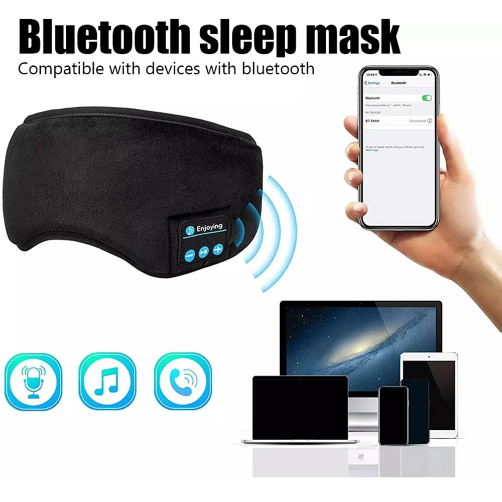 Bluetooth headband with headphones