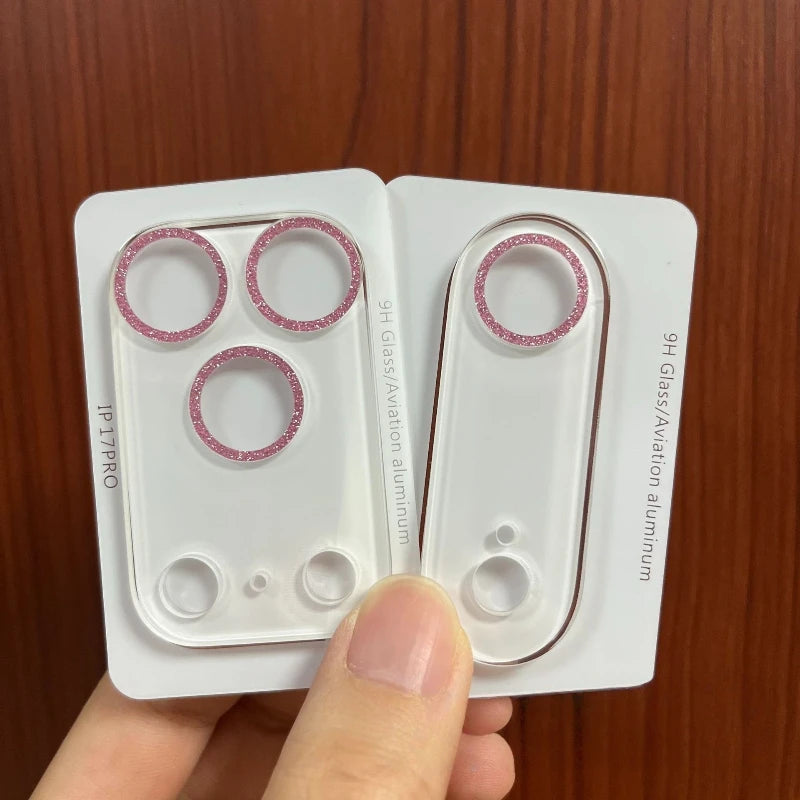 3D Glitzer Kamera Schutzfolie für iPhone 17 Serie