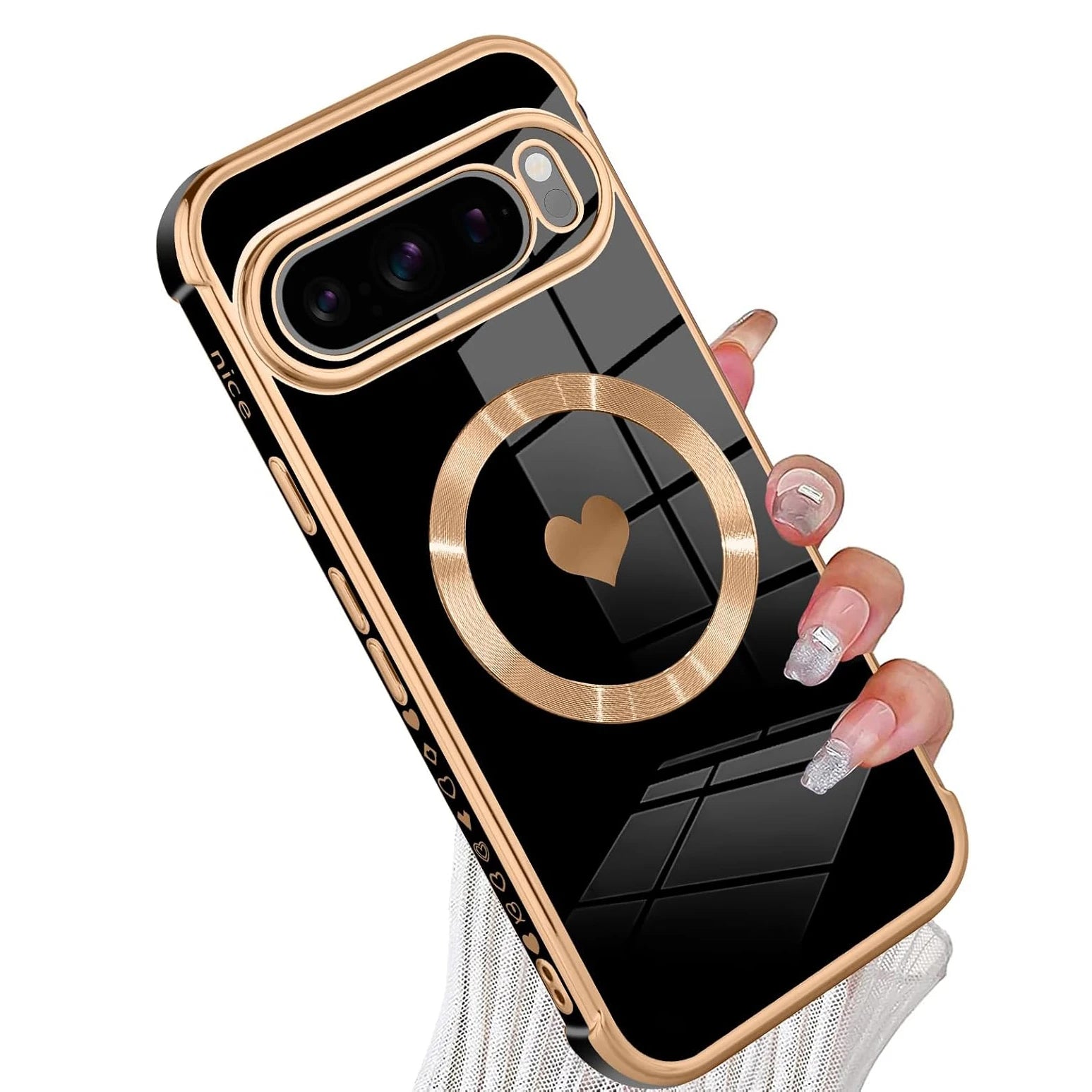 Magnetische Love Heart Hülle für Google Pixel 9