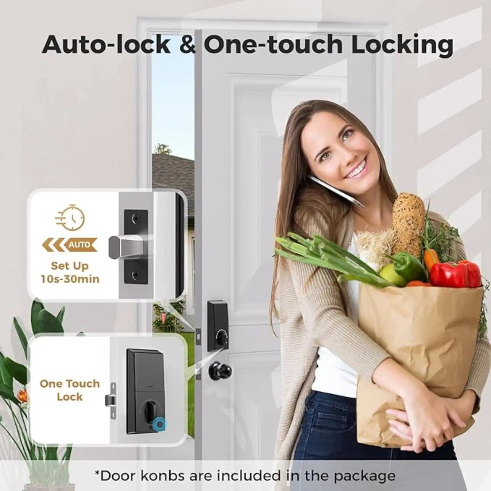 Arpha D280 Smart Türschloss mit App und Fingerabdruck