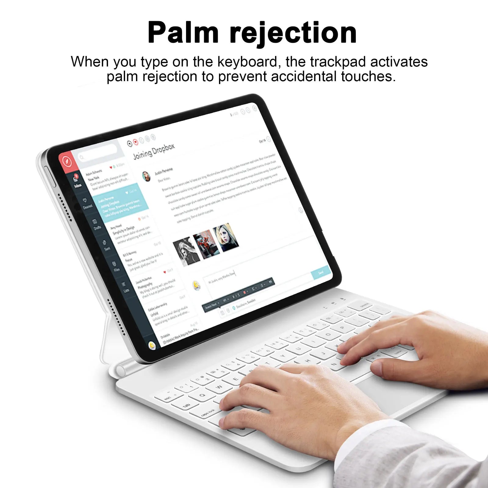 GOOJODOQ Magic Keyboard iPad Hülle