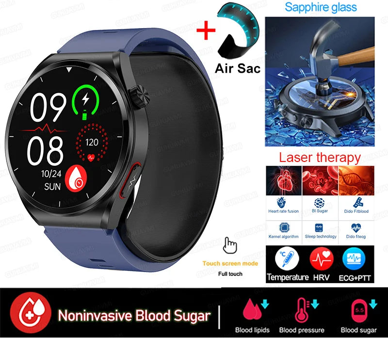 Präzise Gesundheits-Smartwatch Blutdruck & Herzfrequenz