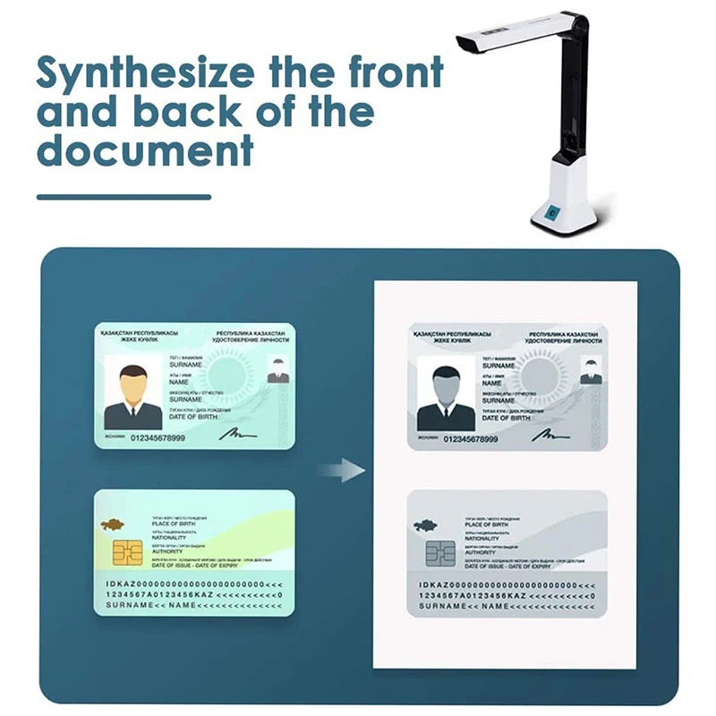 Tragbarer A4 Scanner mit HD Videoaufzeichnung