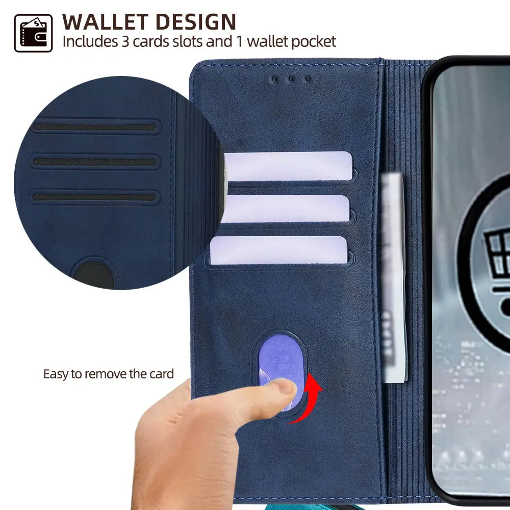 Klassische Leder Brieftasche Hülle OnePlus