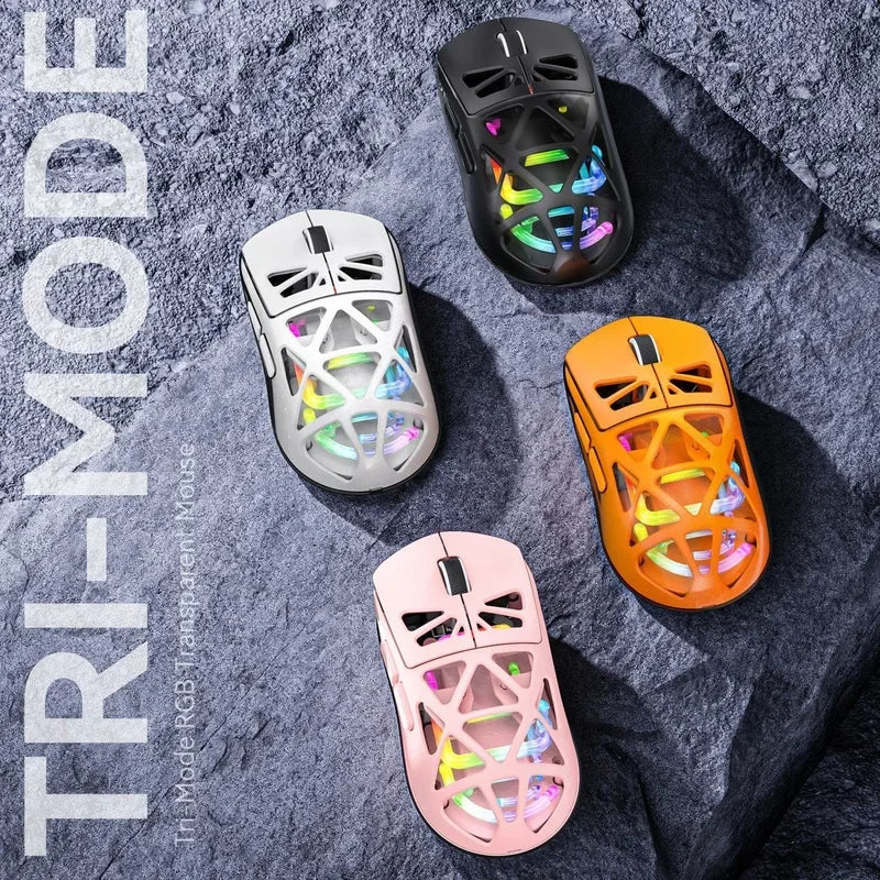 Dreimodus RGB Gaming-Maus mit Bluetooth & Aufladung
