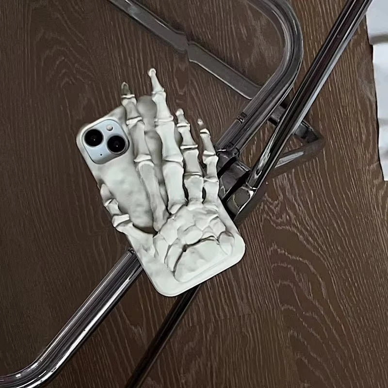 3D Schädel Silikonhülle für iPhone Halloween