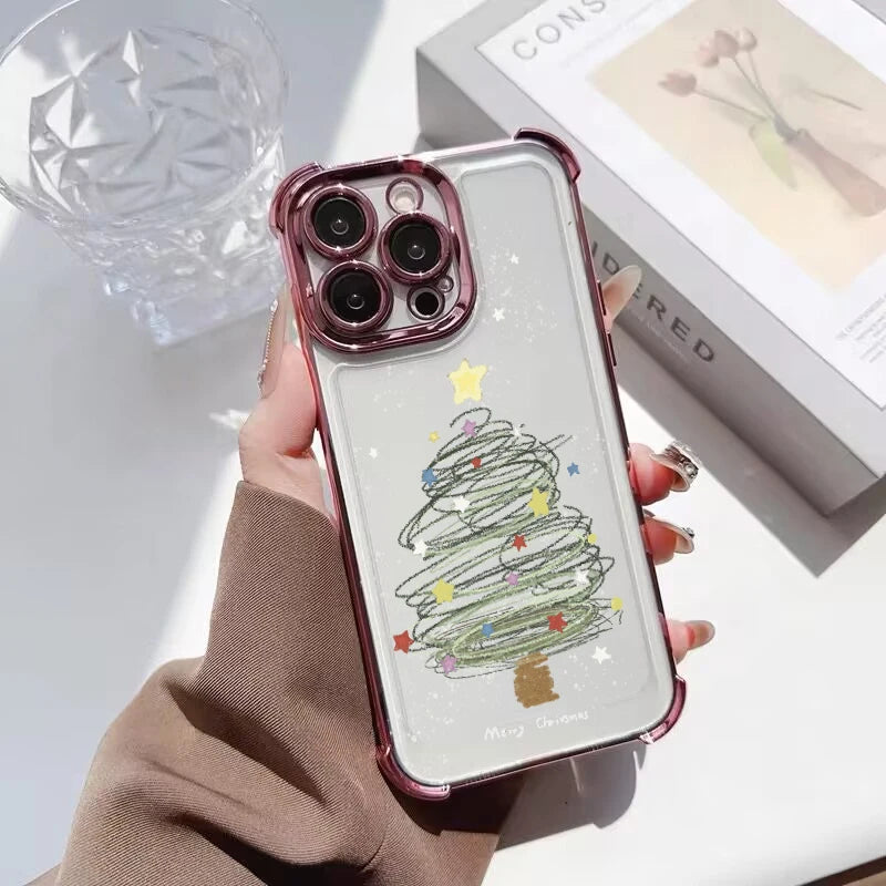 Winterliche Weihnachts TPU Silikonhuelle fuer Google Pixel 8 9 10 Schutz