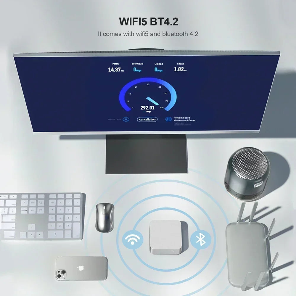 Kompakter Mini-PC Intel Quad Core Windows 11