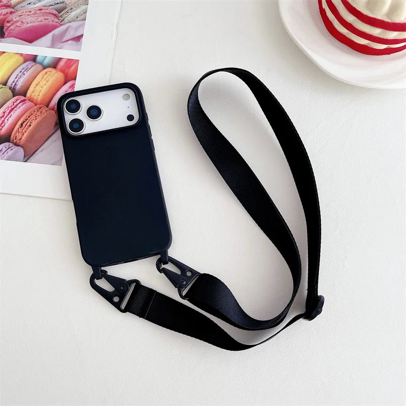 Crossbody Silikonhülle Candy Farben iPhone 17