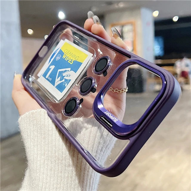 Für iPhone 17 Pro Max Luxus transparente Rahmenhülle