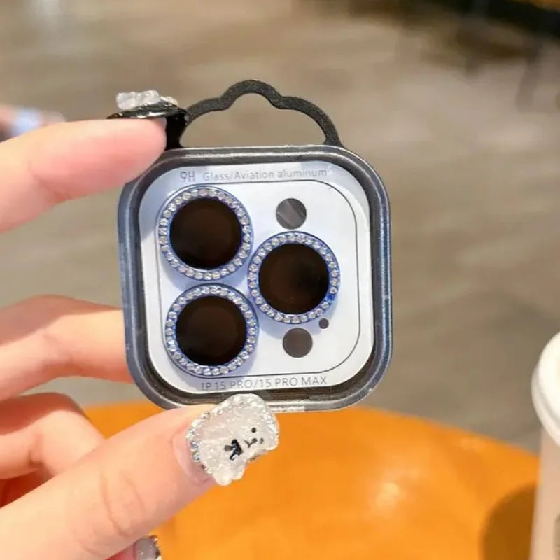 Diamond camera lens protector for iPhone 17 series