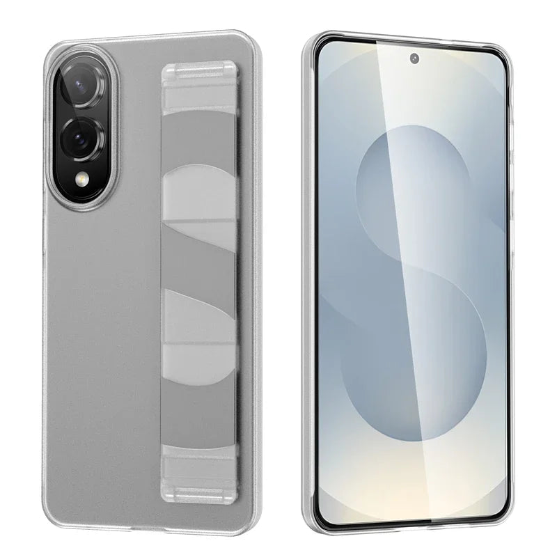 Ultra dünne Silikon-Hülle mit Handgelenkband für Samsung S25