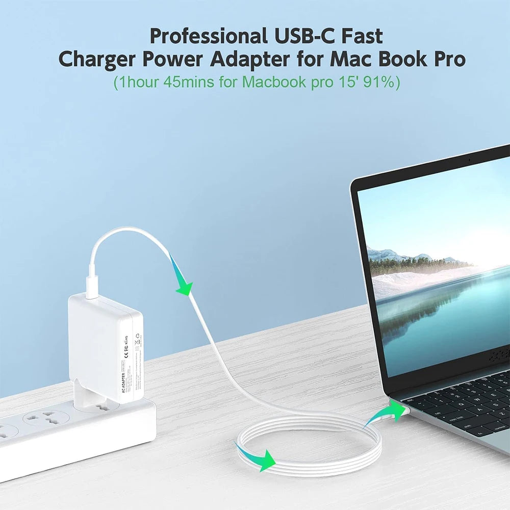 USB-C PD Ladegerät 61–118W für MacBook