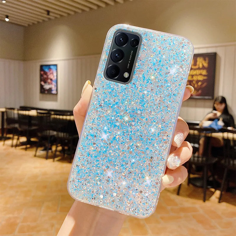 Glitzer TPU Hülle für Samsung Galaxy S25 Schutz