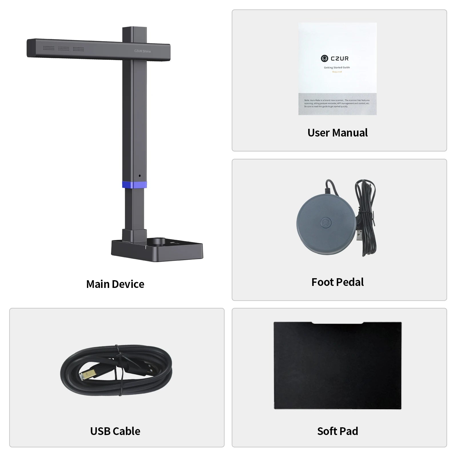 Tragbarer A3 Dokumentenscanner mit USB und Kamera