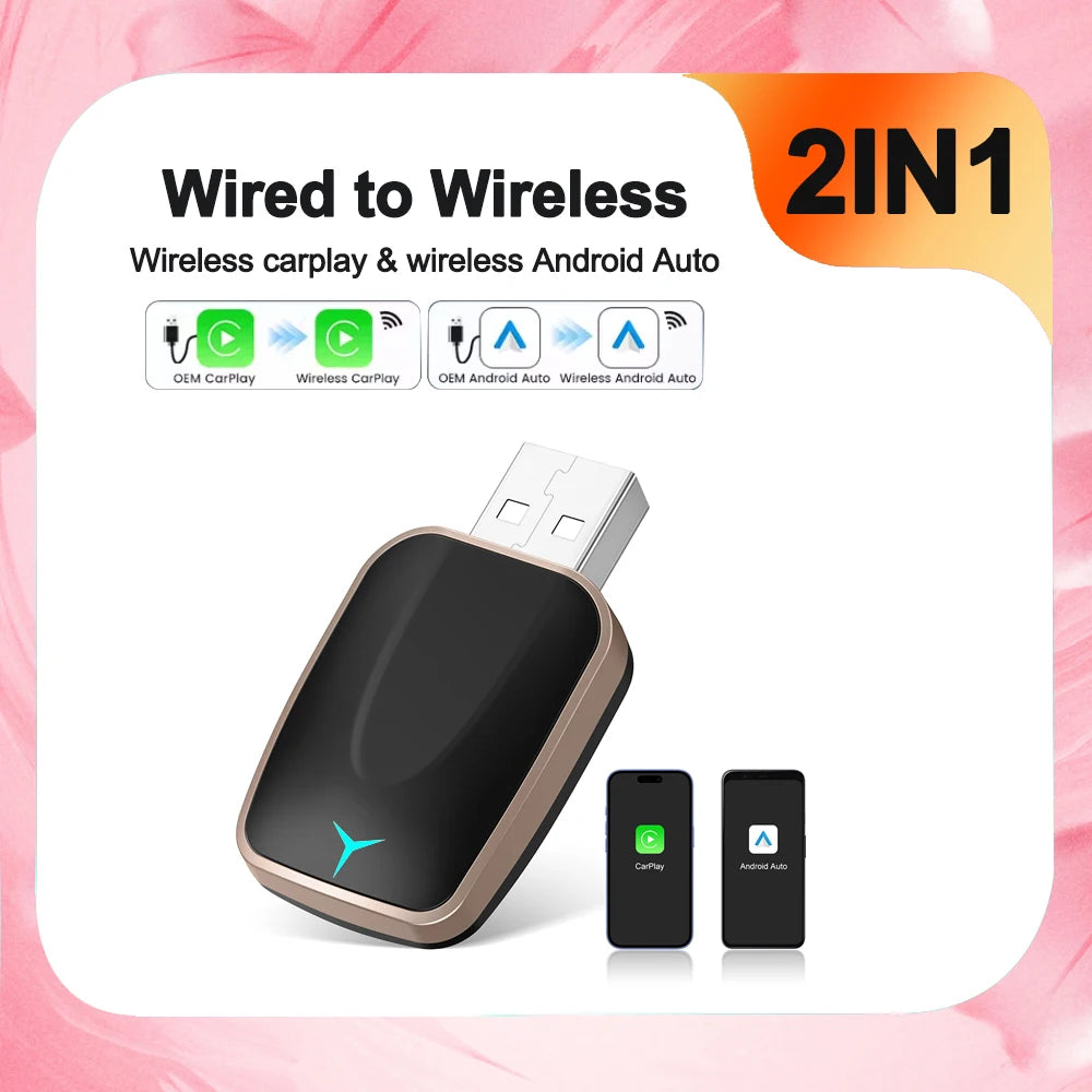 Kabelloser CarPlay Android Auto Adapter Mini