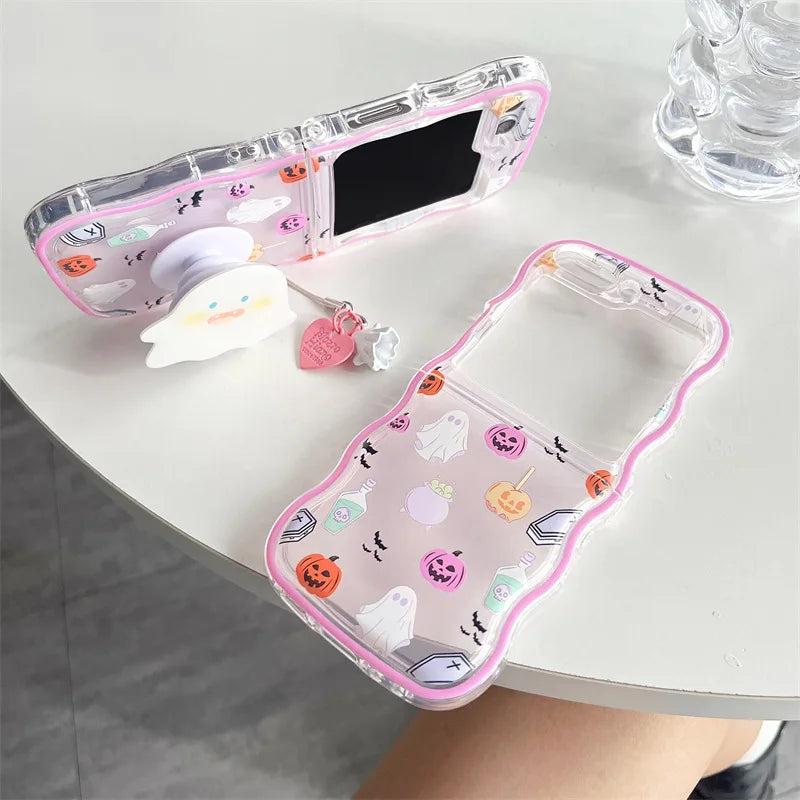 Halloween Ghost Phone Case for Galaxy Z Flip 7 6 5