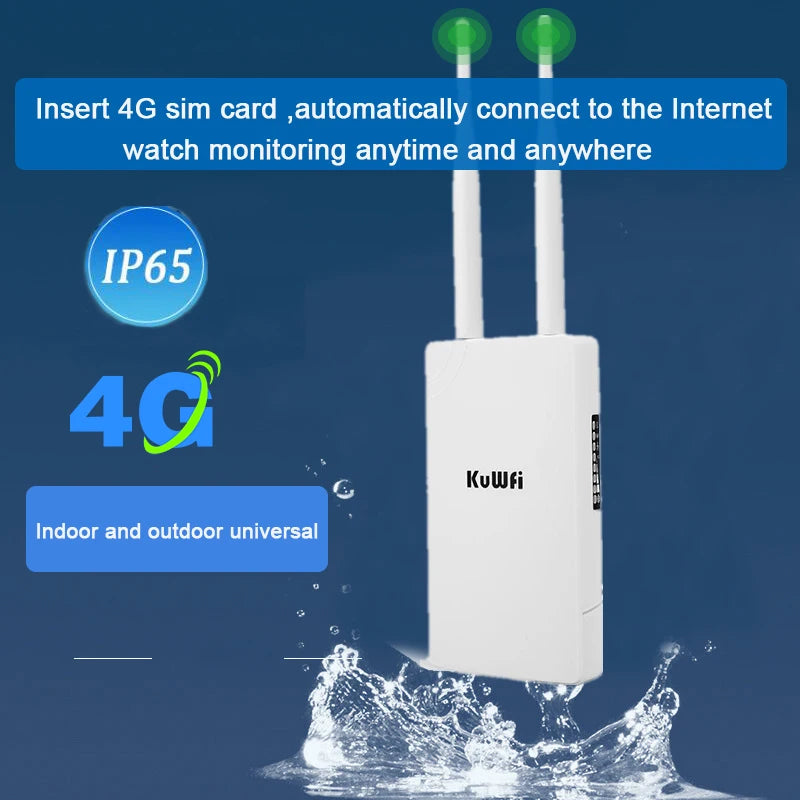 Kuwfi Outdoor 300Mbps 4G LTE Router