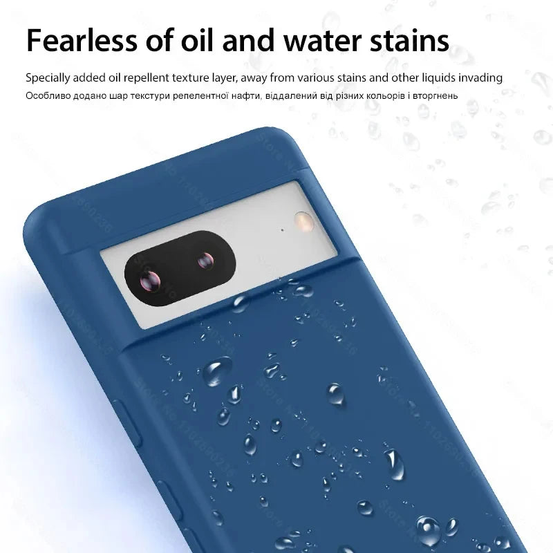 Luxury liquid silicone case for Pixel 6–8 Pro