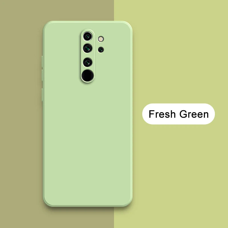 Quadratische Silikonhülle Redmi Note 8 Pro