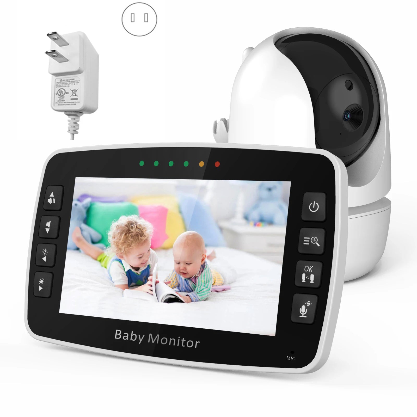4,3-Zoll Babyphone PTZ mit Temperaturanzeige 2023