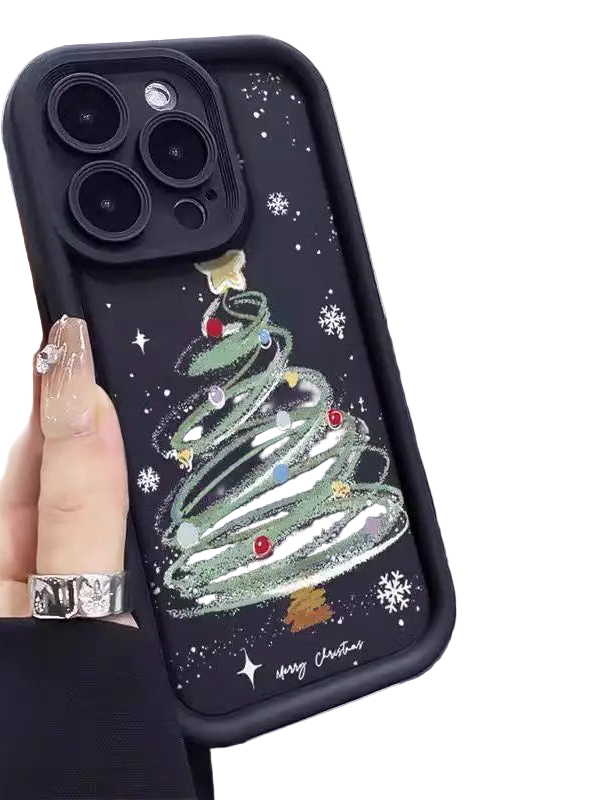 Pixel 9 8 Huelle Weihnachten Cartoon Silikon Transparent Case