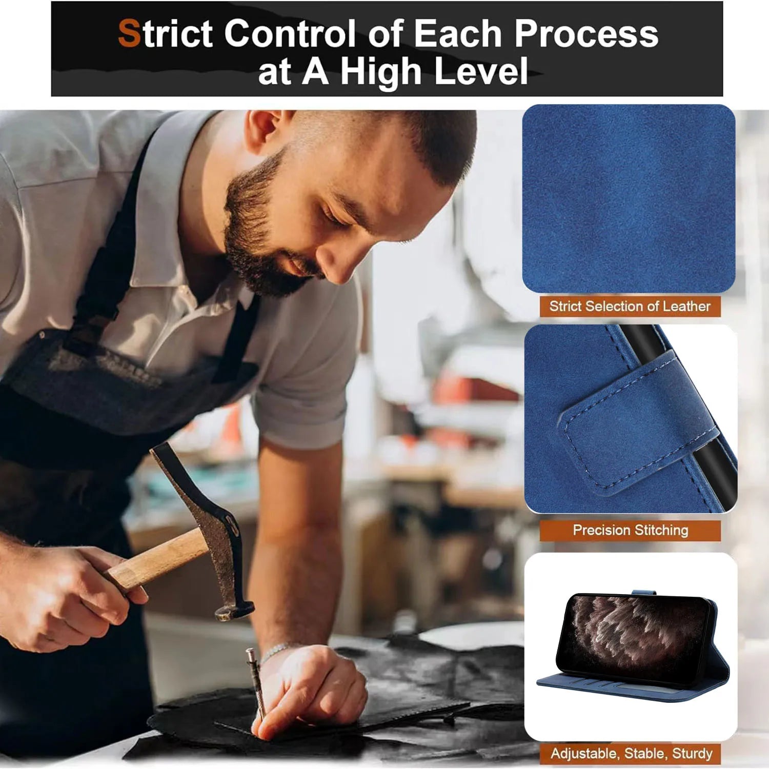 Leder Flip Hülle für Redmi Note Serie