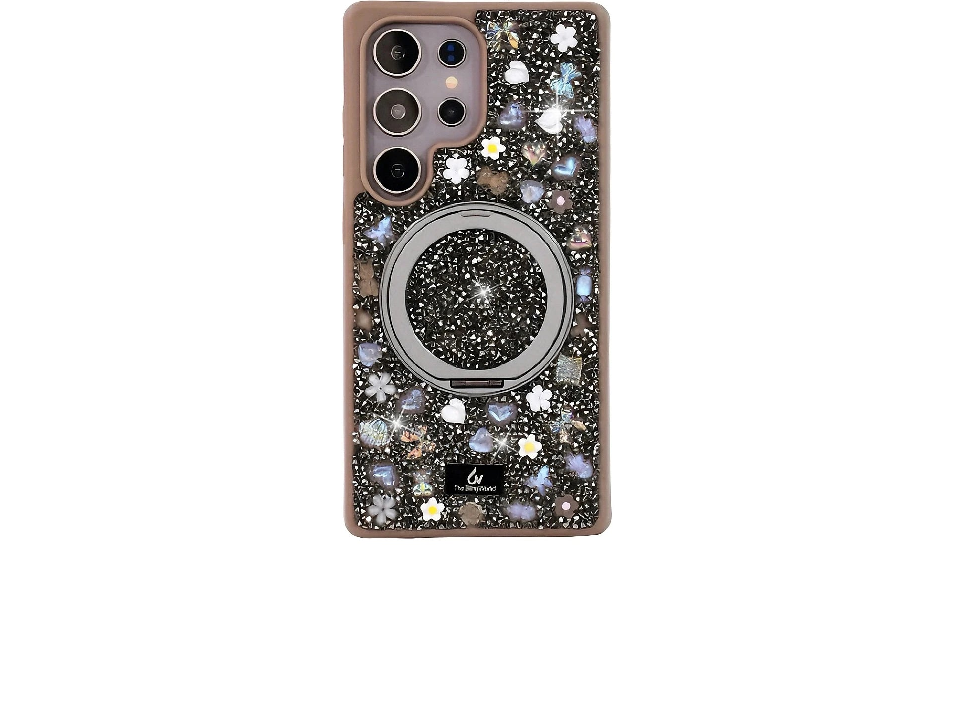 Deluxe Glitzer Strass Hülle mit Stand für Samsung S25