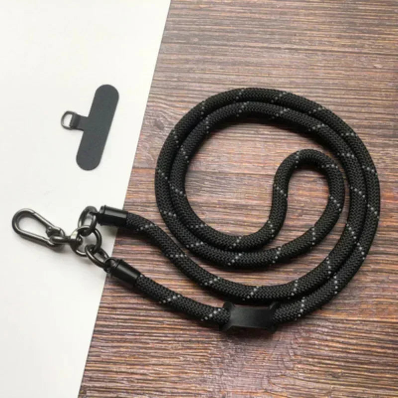 Adjustable phone lanyard, detachable neck strap