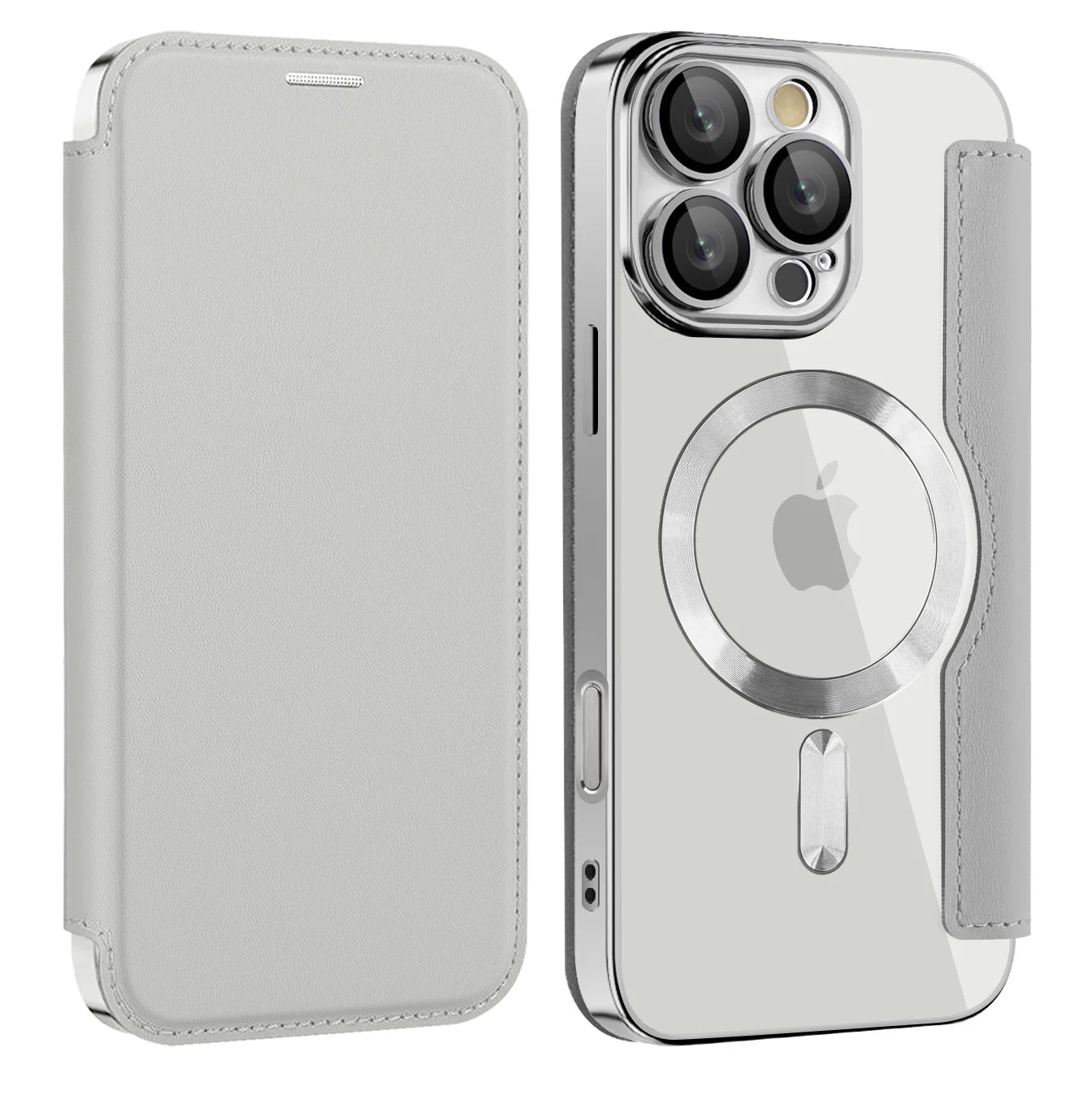 Magnetisches Leder Flip Case für iPhone 17 Pro Max