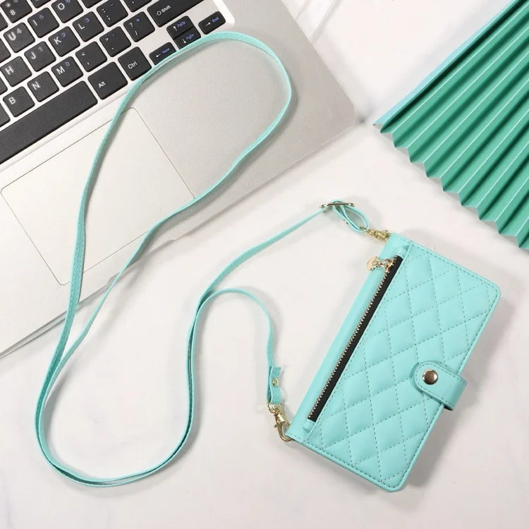 Leder Flip Hülle mit Lanyard für Galaxy S10+