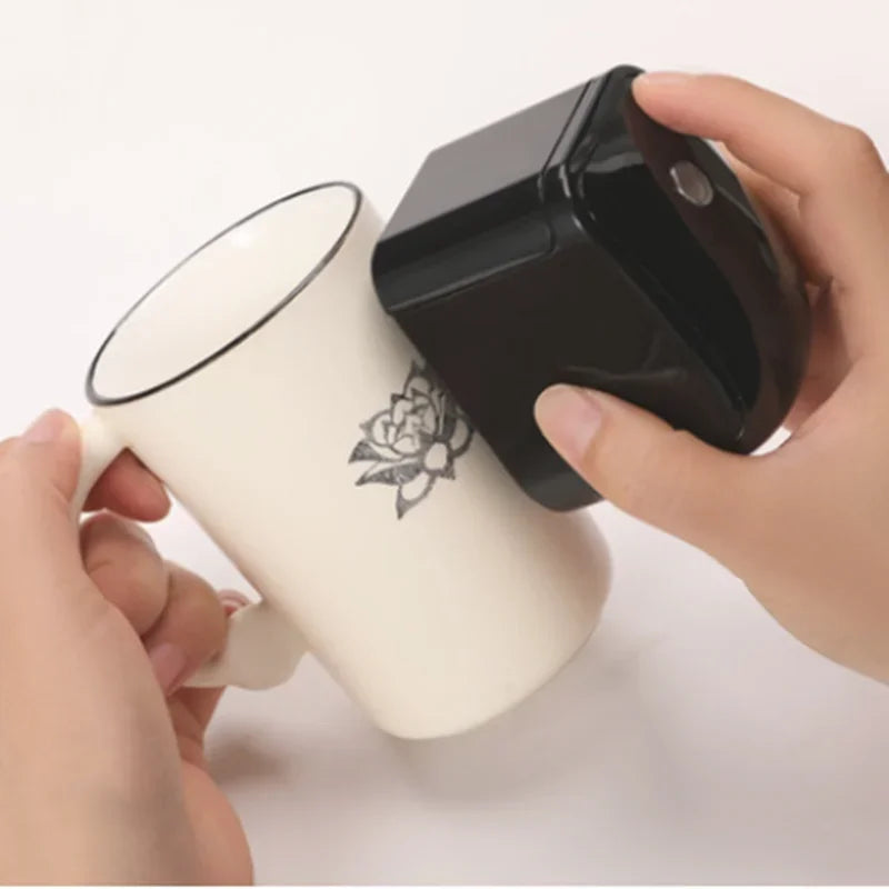 Mobile handheld printer with ink for labels & logos