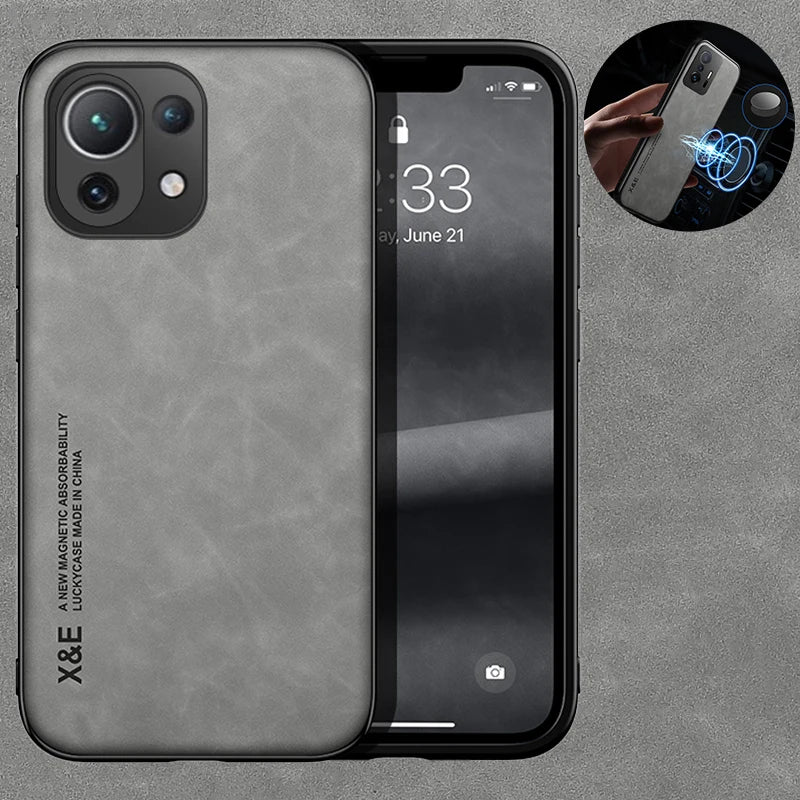Lederhülle mit Magnet für Xiaomi 11 Lite