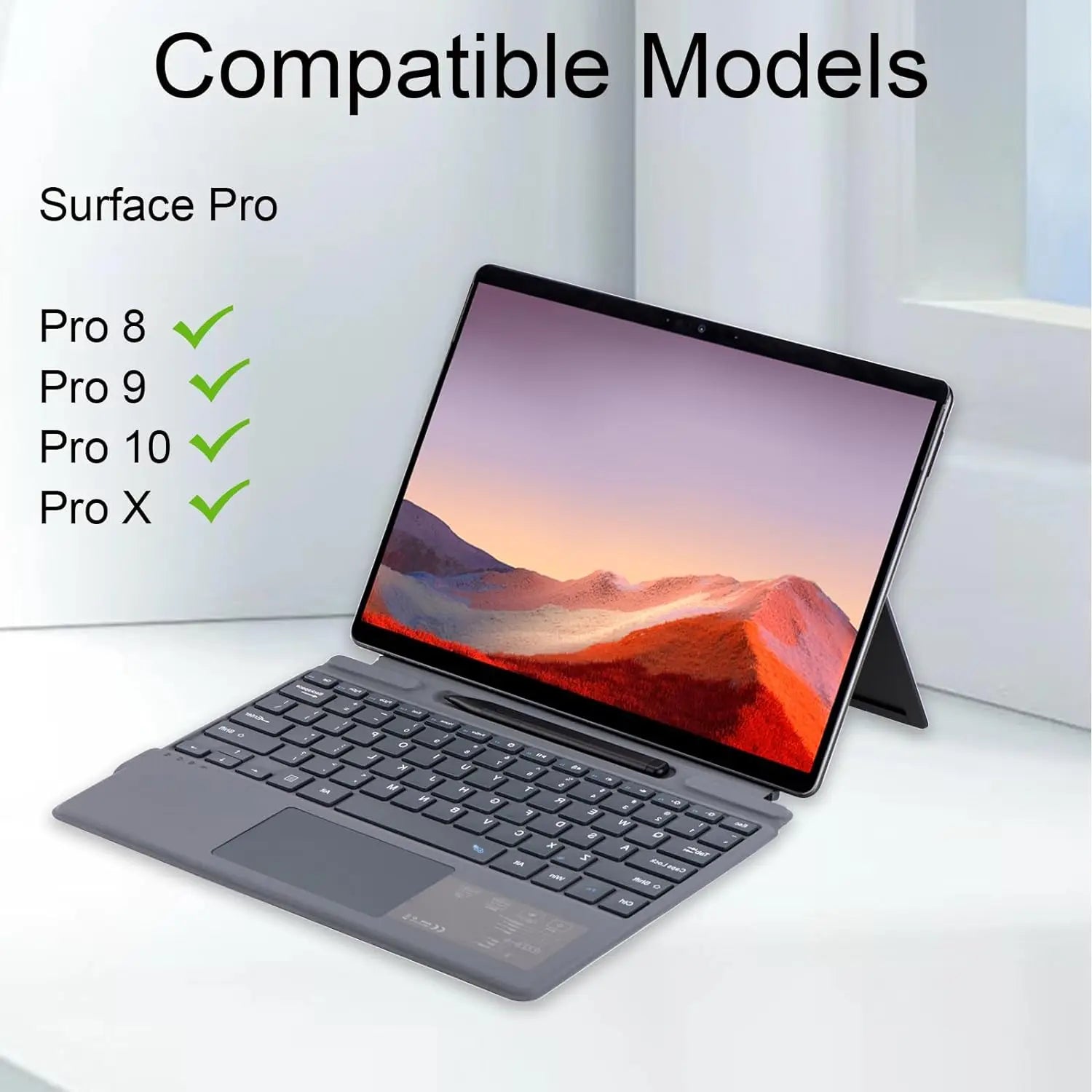 Magnetische Bluetooth-Tastatur Surface Pro 8–X