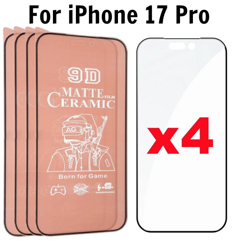 Mattes Keramik Schutzfilm für iPhone 17 Serie